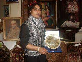 Portrait of Artist Adeeb with Gold Medal