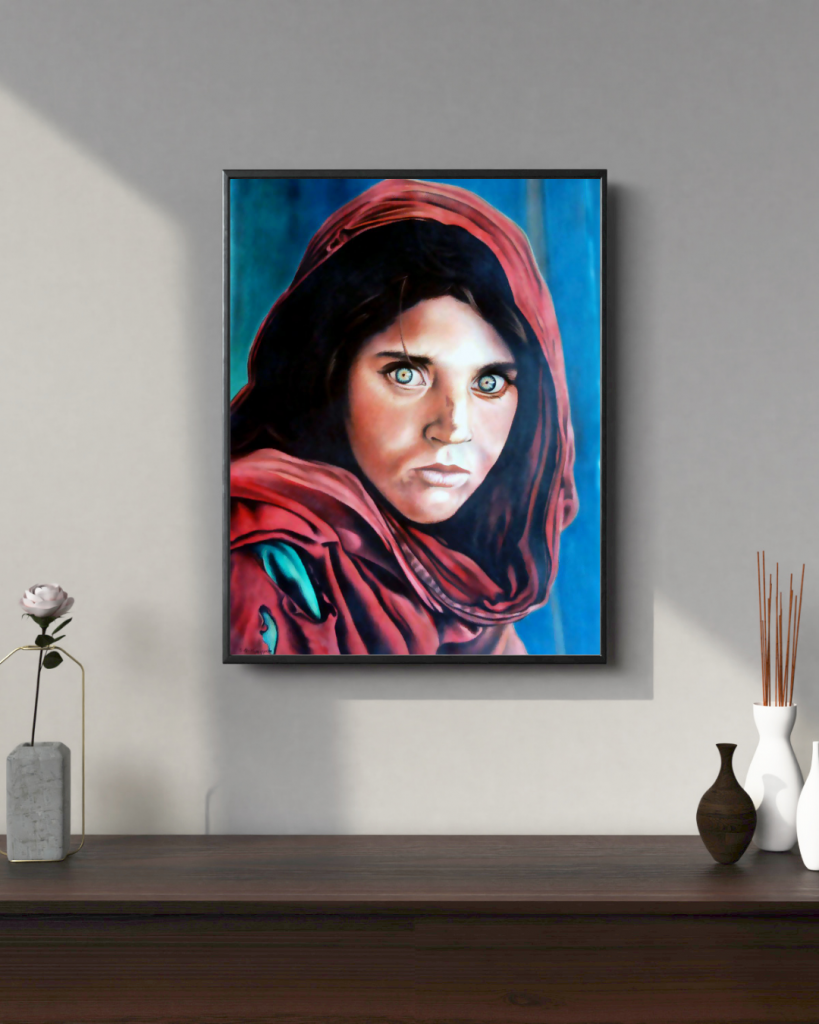 Pastel Portrait of Sharbat Gul